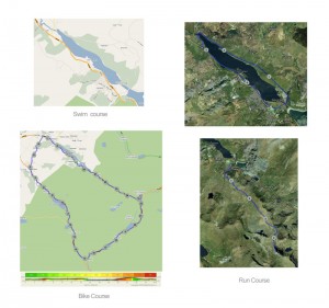 Course profile for The Brutal Triathlon