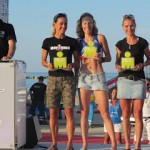 Liz Pinches on the podium